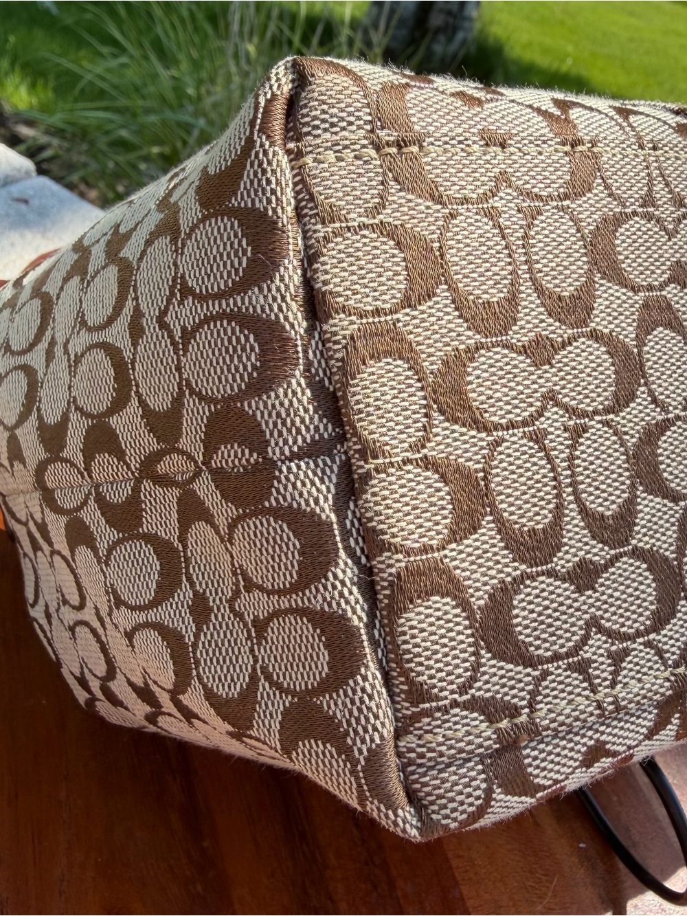 Vintage COACH Signature Mini C Brown Demi Purse Like New - Picture 13 of 17